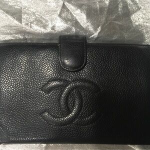 CHANEL black wallet